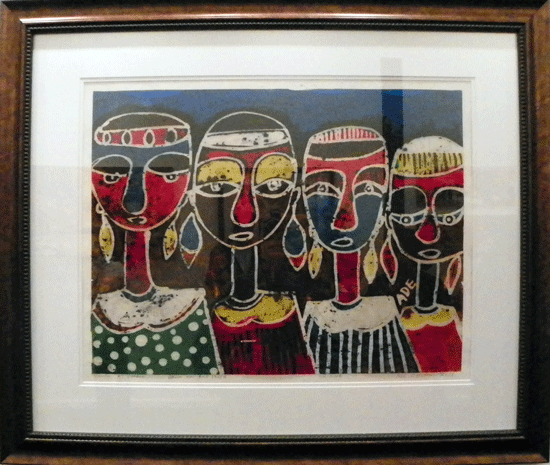 Vivant Art Collection 5 Year Anniversary, Ade Oleyami, Batik on Rice Paper