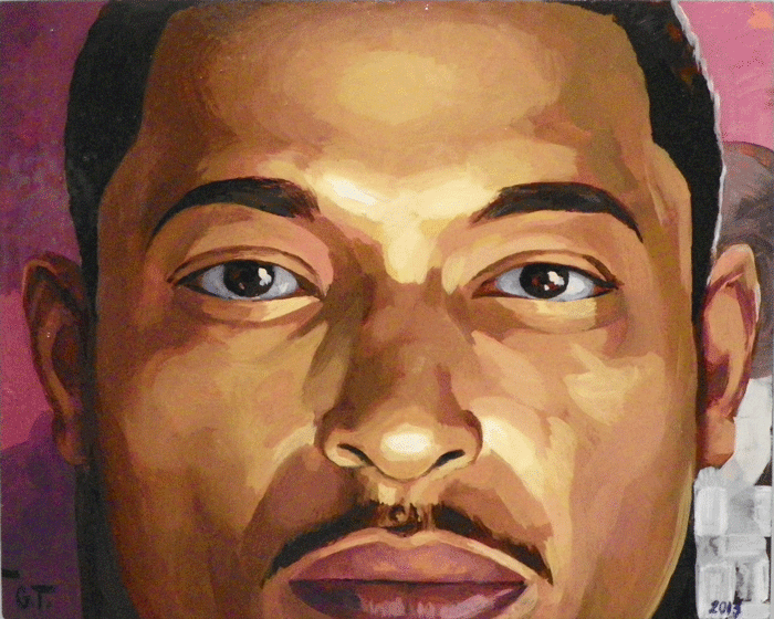 Gabe Tiberino, Self Portrait, DoNArTNeWs Philadelphia Art News Blog
